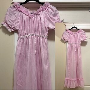 Vintage Peignoir Nightgown 1980s